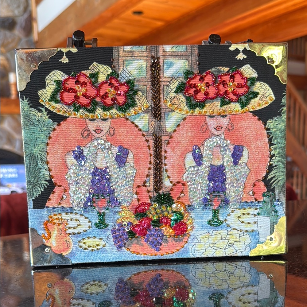 Colorful cigar box purse/clutch/decor